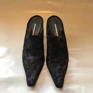 Black Donald J Pliner mules